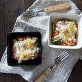 ズッキーニとトマトソースのパン粉焼き＊子どもと食べる夏野菜の料理レシピ