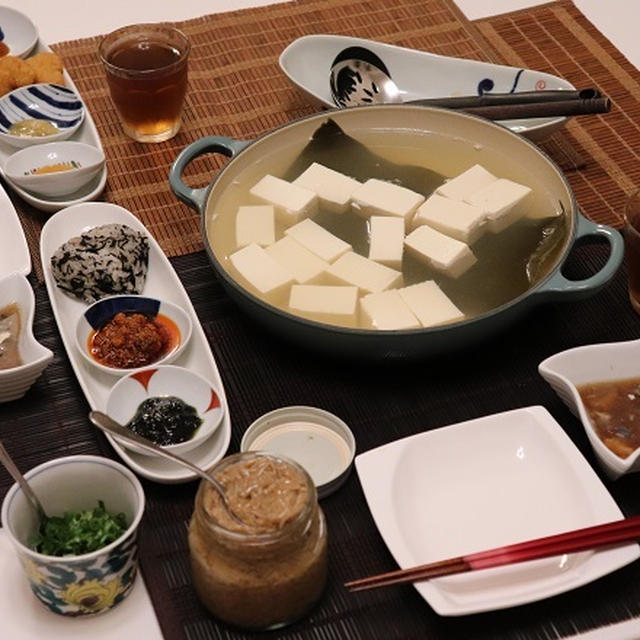 ★冷房冷えの体を救う湯豆腐（ダイエット８９日目）・週明け食べたいお疲れさん飯