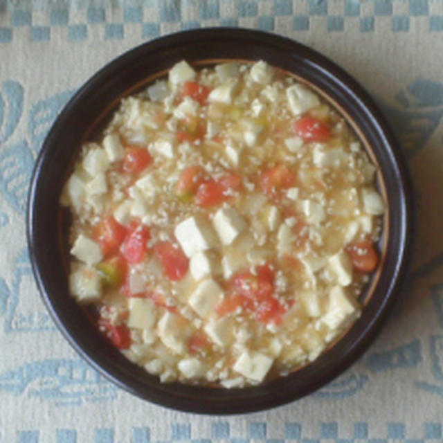トマトと豆腐のあんかけ　　