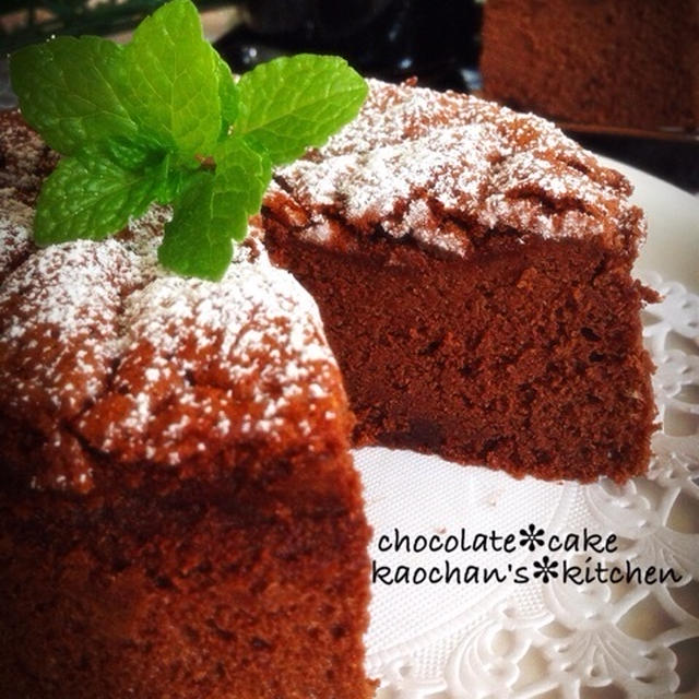 材料2個で♡しっとり濃厚♡チョコレートケーキ。理想と現実