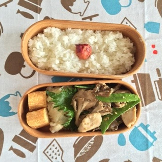 鶏ときのこのごまマヨ炒め弁当