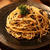 ひじき煮と梅のスパゲティ