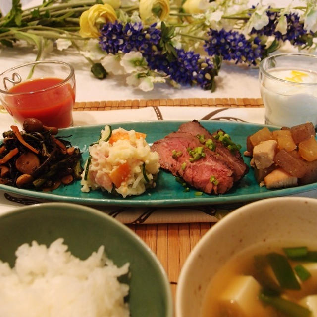 和食でしっかりバランス朝ごはん。