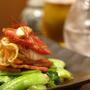 ホタテと青梗菜のベーコンバター炒め