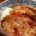 みかん亭の2月19日の朝と、しょうゆ麹の生姜焼き。