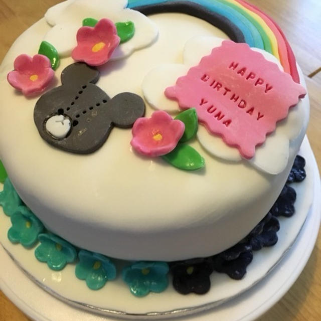 ６歳の誕生会用のケーキ
