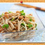 納豆ゆずこしょうマヨ和えお蕎麦。
