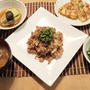 夏バテ解消メニュー　豚肉とニンニクの炒め物ets.<br />