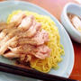 ざるラーメン茹で鶏！シンプル和風〜なお任せつゆで♪
