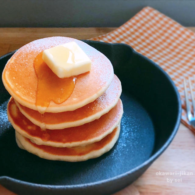 【パンケーキは米粉に変えよう】米粉のもっちりパンケーキ