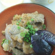 「牛肉となすのみぞれ煮」と和食膳