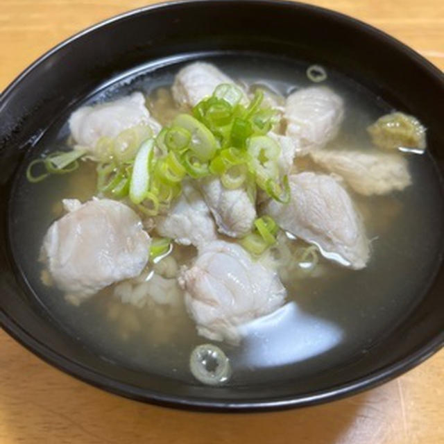朝ごはんに「ふぐ茶漬け」