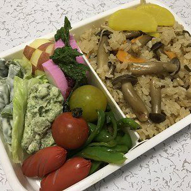 しめじご飯弁当