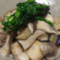 野郎飯流・原木椎茸と牛肉と茄子と里芋の煮物