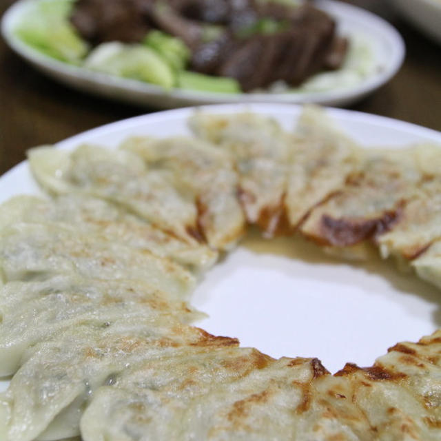 【Denner】実家の手作り餃子とレバー煮