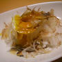 新たまねぎのスライス　おかか黄身醤油