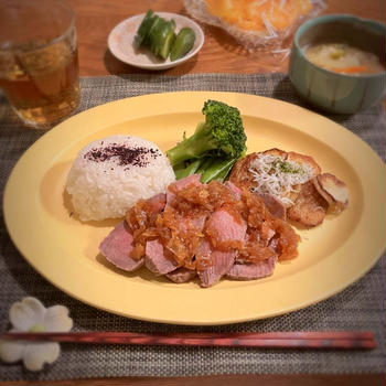 ローストビーフなのに一人300円以内　晩ごはん