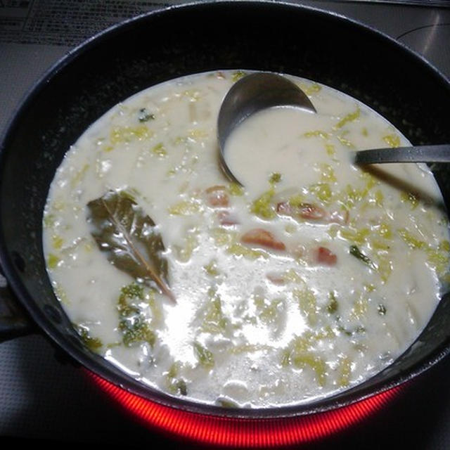 白菜牛乳スープ