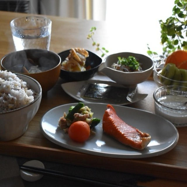 朝ごはん。