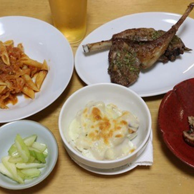頑張って晩ごはんを用意