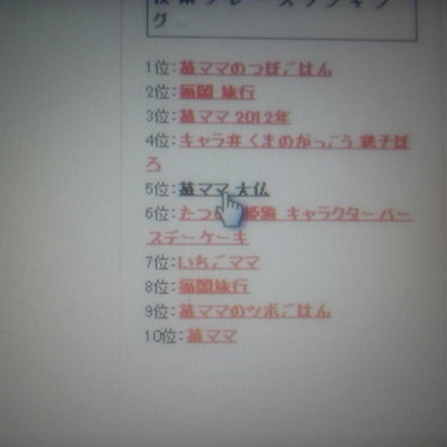 苺ﾏﾏの検索ランキング