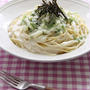 白菜の酒粕クリームパスタ