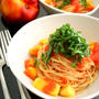 Nectarine Basil Pastaネクタリンとバジルの冷パスタ