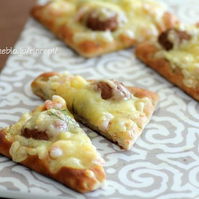 IKEA食材で簡単！オリーブオイルガーリックミックスピザ