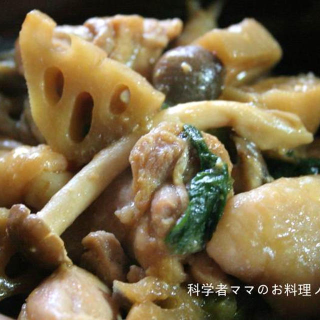 鶏肉の黒糖味噌煮込みどんぶり～朝ごはん