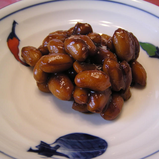 落花生の甘味噌煮