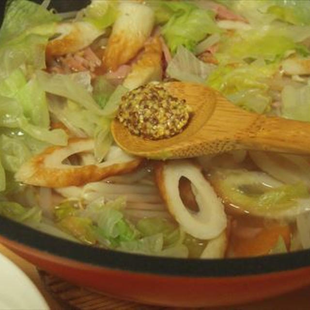 ベーコンと大根の野菜蒸し・フライパンのまま食卓へ！