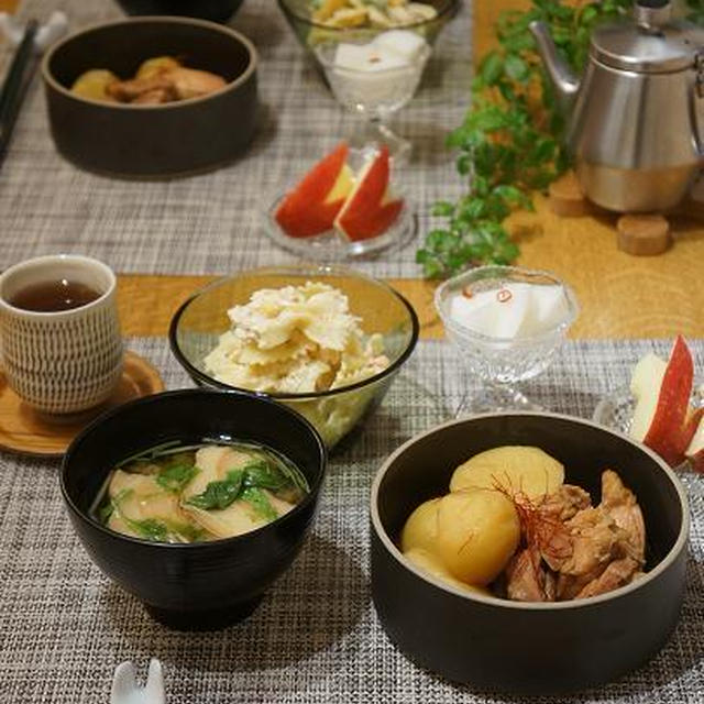 新じゃがと鶏モモ肉でホクホク煮もの