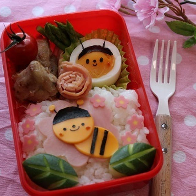 デコ弁♡みつばちさん♪弁当