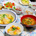 「豆腐天ぷらとササミ天ぷらのおろし煮」、「中華クラゲ」