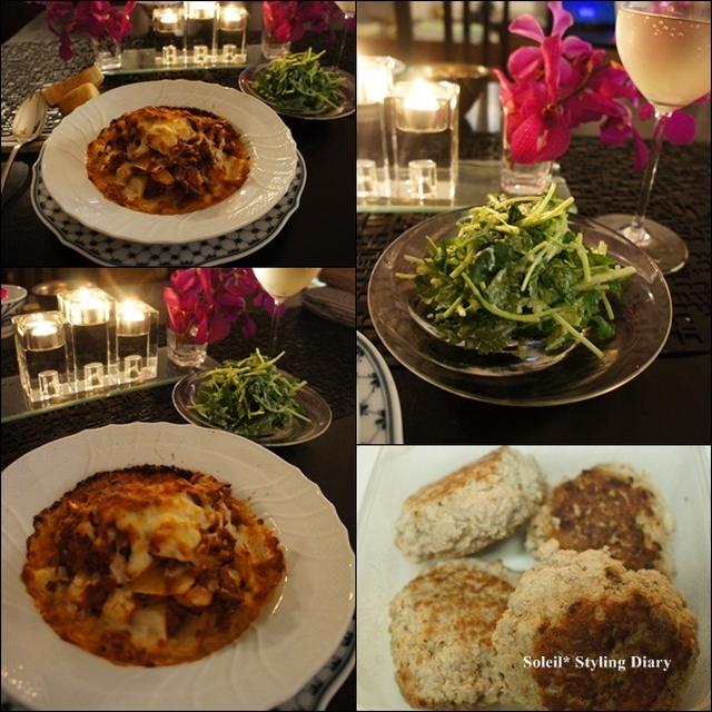 地味～なbirthday笑／煮込みハンバーグ～の３変化→牛蒡と白菜グラタン→高野豆腐チリコンカン