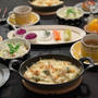 staubスタッカブルディッシュで、牡蠣のグラタンの夜ごはん