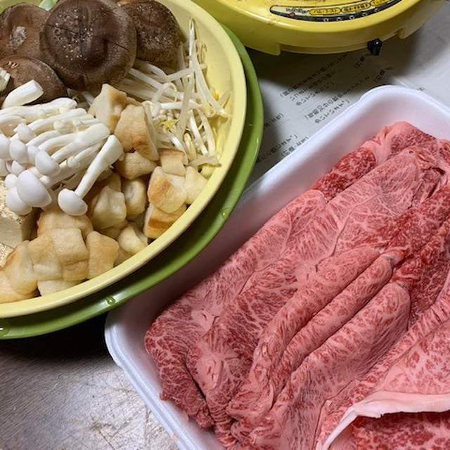 【母のご飯シリーズ】すき焼き　/　お誕生日