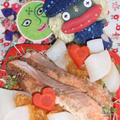 鮭と大根のネギソース＆白ネギのシンプルサラダ（お家カフェ）