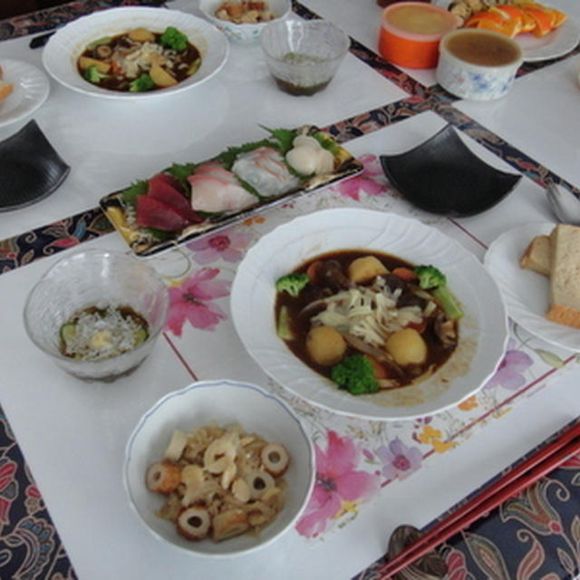 シラスモズク＆うち豆の煮もの★★★