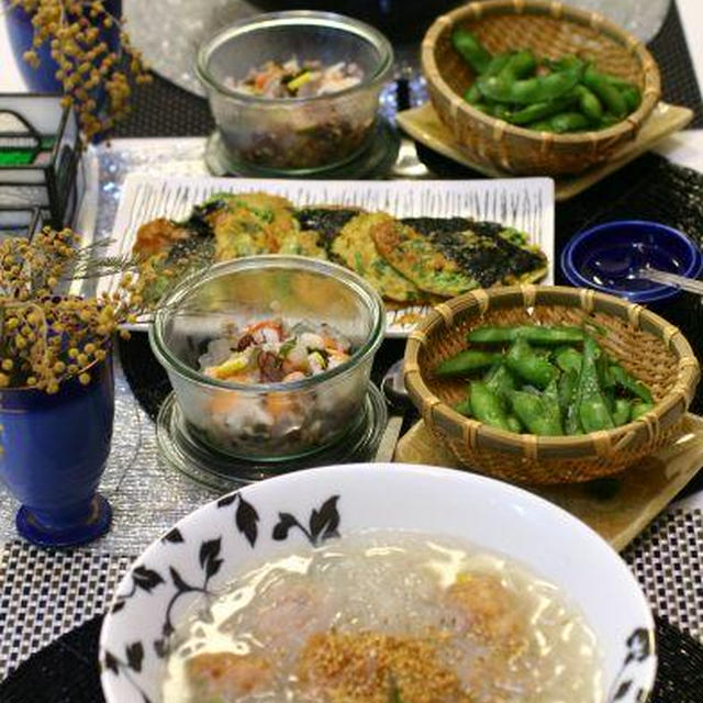 i-kitchen ;冬瓜と鶏団子の春雨スープ＆MENU