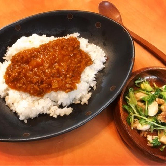 野菜ジュースで作る、マイルドキーマカレー