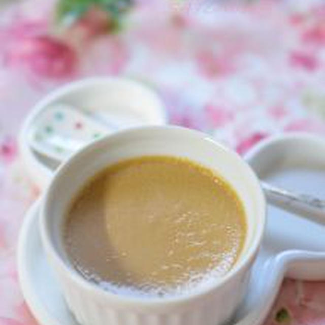 カフェオレ風味のなめらかプリン✿