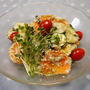 乾物でイタリアン♡簡単！ヘルシー♡崩し豆腐とわかめのサラダ