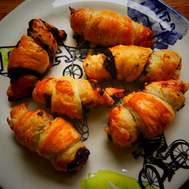 パイ生地で簡単ルーグラ風菓子-Rugelach-