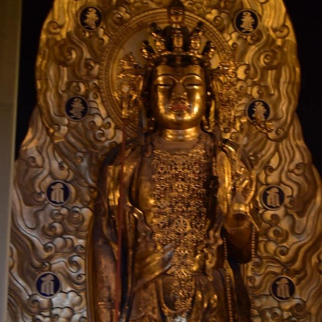 長谷寺③十一面観音菩薩。オーシャンビューの素晴らしい景色。