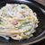 【鮭フレークと水菜のフェットチーネ】レシピ＊牛乳で作るクリームパスタ