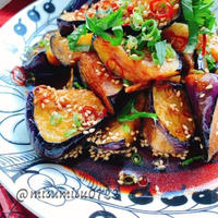 黒酢入り茄子の南蛮漬け(動画レシピ)/Fried eggplants marinated in Black vinegar sauce.