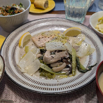 メカジキと白菜アンチョビ風味