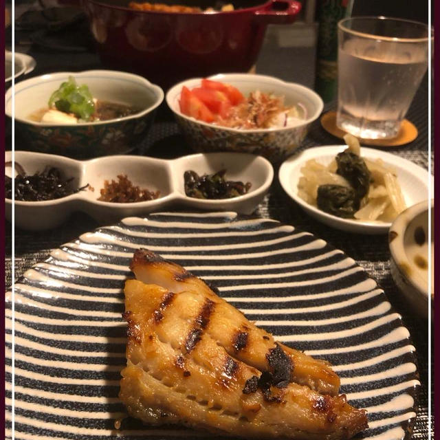 またまた相方作の銀鱈和定食