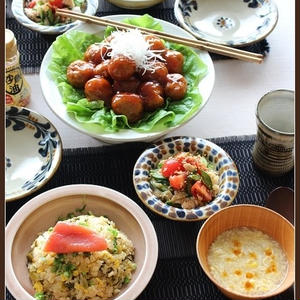 肉団子甘酢あん 明太高菜チャーハン で おうち中華 By Etyさん レシピブログ 料理ブログのレシピ満載